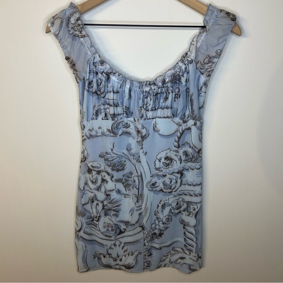 *NWT* Kimchi Blue UO Bianca Mesh Mini Dress in Blue, Size M, Urban Outfitters - Picture 7 of 9